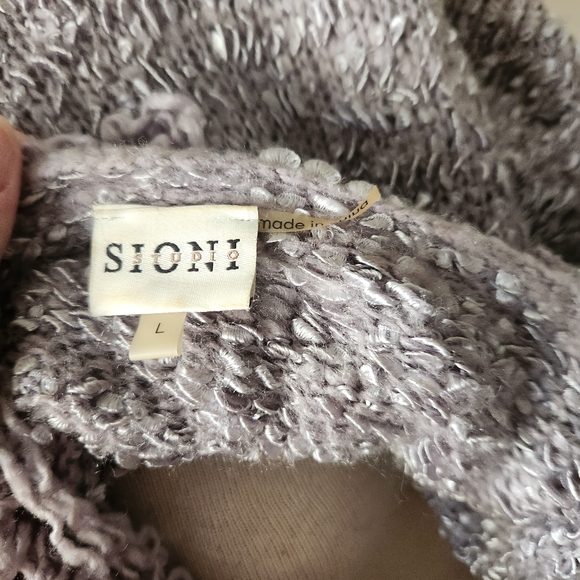 Sioni Wool Blend Fring and Lace Open Front Cardigan - Picture 6 of 6